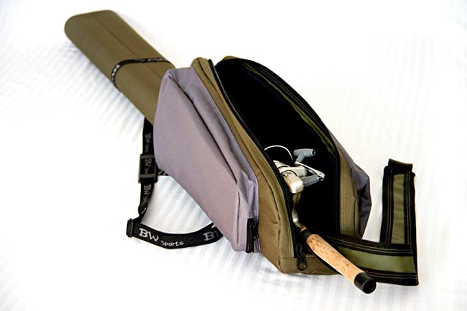 Dual Spinning Rod and Reel Case for two (2) 9' (nine feet) 2-Piece Spinning Rods or Bait-casting Rods - RC 2090 - Image 2